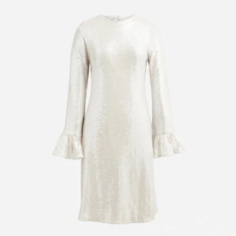JCREW winter garden sequin dress size 16